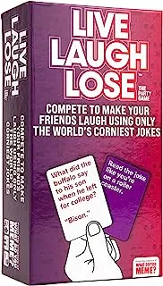 ماذا انت؟ Live Laugh Lose - لعبة الحفلة حيث تتنافس لجعل نكت كورني مضحكة