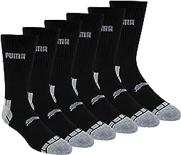 PUMA mens 6 Pack Crew Socks Socks