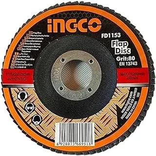 Ingco FD1152 P60 Flap Disc, 115 mm x 22 mm Size