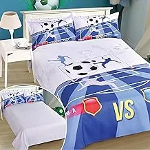 Unique Home Twin 4-Piece Reversible Comforter Set for Young Boys, 100% Microfiber Fabric (Premium Cotton Alternative), a Complete Bedding Set Perfect for an Enchanting Sleep Experience! (Gray/Blue)