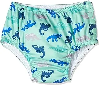 i play. by green sprouts Boys' Reusable Swim Diaper, Sefoam Simple Dino, 3T