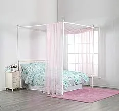ROYALE LINENS Bed Canopy Scarf, Blush Sheer, for All Bed Sizes