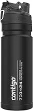 Contigo Flow Stainless Steel, 100% Leakproof, Large BPA-Free Thermal Water, Keeps Drinks Cold for up to 29 Hours, Premium Outdoor Insulated Sports Bottle, 700 ml