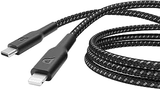 Powerology New Braided Type-C to Lighting Cable 2M PD 60W - Black