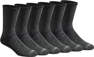 Dickies mens Dickies Men's Multi-pack Dri-tech Moisture Control Crew Socks Casual Sock (pack of 6)