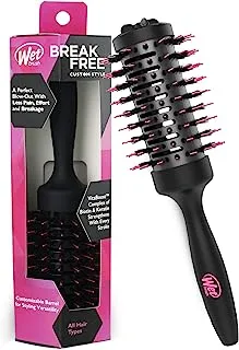 Wet Brush Custom Style Round Brush - for All Hair Types - A Perfect Blow Out with Less Pain, Effort & Breakage - Unique 3-In-One Customizable Barrel