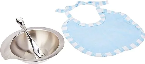 Tramontina Le Petit 3-Pieces Stainless Steel Children's Meal Set Blue