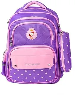 Kids School Backpack 17 Inch Purple/Pink