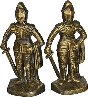 Design Toscano SP14917 Medieval Knight Iron Bookends, bronze
