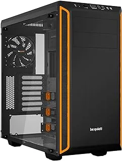 be quiet! Pure Base 600 Window Orange, BGW20, Mid-Tower ATX, 2 Pre-Installed Fans, Tempered Glass Window