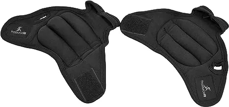 Prosource Fit Weighted Gloves, Pair of 2 lb. Neoprene Hand Weights for Cardio Workouts