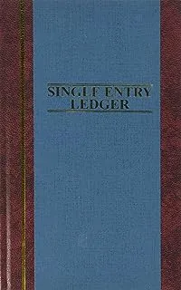 دفتر الحسابات بخط Wilson Jones S300 ، دفتر الأستاذ للمدخل الفردي ، 11.75 × 7.25 بوصة ، 150 صفحة (WS300-15SELA) ، أزرق