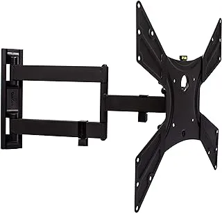 QualGear Qg-TM-021-Blk Universal Ultra Slim Low Profile Articulating Wall Mounting Kit for Most 23-Inch to 47-Inch and Some 55-Inch Led TVs, with 6ft HDMI V2.0 Cable