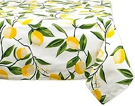 DII Square Cotton Tablecloth for Autumn Catering Events, Dinner Parties, Summer BBQ or Everyday Use, 52x52