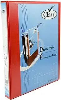Dual Ring Binder With Clip Red/Blue