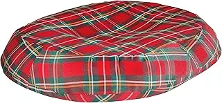 Duro-Med Molded Foam Ring Donut Seat Cushion Pillow, Plaid, 18