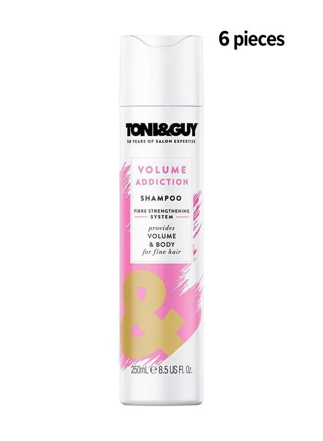 TONI&GUY Volume Shampoo 6 Pieces 250ml