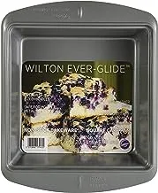 Wilton Ever-Glide Square Pan, 8-Inch X 2-Inch Size, Grey