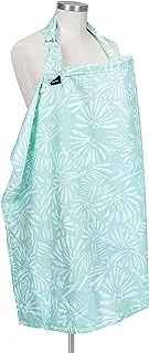 Bebe au Lait Premium Cotton Nursing Cover, Lightweight and Breathable Cotton, Open Neckline, One Size Fits All - Acapulco