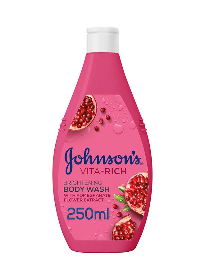 Johnson's Body Wash Vitarich Brightening Pomegranate Flower 250ml