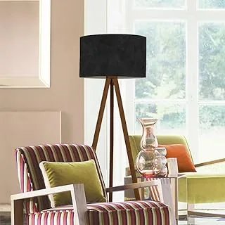 Markat FL-BR-0012 Modern Wood Floor Lamp, Brown