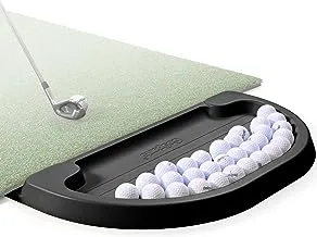 GoSports All-Weather Golf Ball Tray - 70 Ball Capacity - Compatible with All Hitting Mats - Choose Black or Green