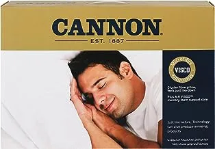 CANNON Delux Shoulder Pillow, 43 x 67 + 50 cm, White Red Stripes