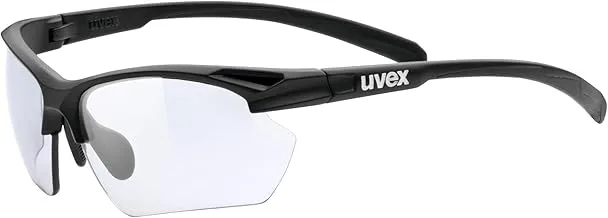 Uvex Sport Style 802 Small V Sunglasses, Matte Black/Smoke Grey