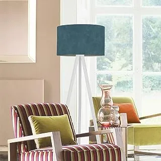 Markat FL-WH-0052 Modern Wood Floor Lamp, White