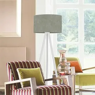 Markat FL-WH-0047 Modern Wood Floor Lamp, White