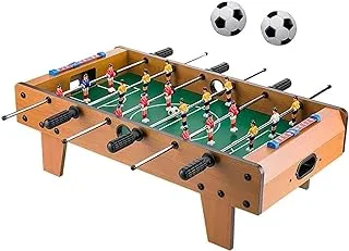 ECVV Tabletop Games Table Football Toy Portable Soccer Table for Kids Adults Hand Soccer Table Set, Tabletop Indoor foosball Wooden Top Mini Game for Room Arcade Bar Party Family 69 * 37 * 22.5CM