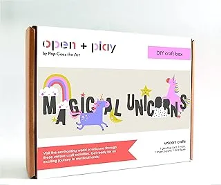 DIY Acitivity Boxes for Kids, Motor Skills and Educational Activity Set for Toddlers and Kids 4 in 1 Activity (Magical Unicorn)
