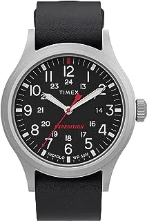 Timex 40 mm Expedition Leather Strap Watch