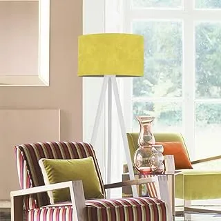 Markat FL-WH-0010 Modern Wood Floor Lamp, White