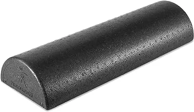 ProsourceFit High Density Half Round Foam Roller 18x3, Black 18