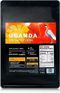 حبوب القهوة المحمصة بالتنقيط - حبوب كاملة 1 كجم - أوغندا