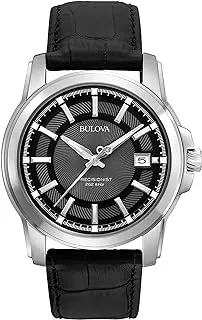 Bulova Men's 96B158 Precisionist Leather Strap Watch, One Size