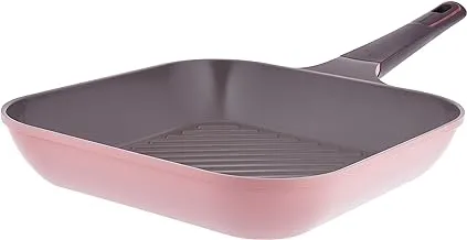 Neoflam Grill Pan, 28 cm Size, Pink
