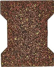 بلاط مطاط متشابك من ليدر سبورت، 20 × 16 × 12 × 2 سم، أحمر