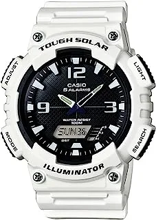 Casio Men's AQ-S810WC-7AVCF Analog-Digital Display Quartz White Watch, White/Black, White, AQ-S810WC-7AV, One Size