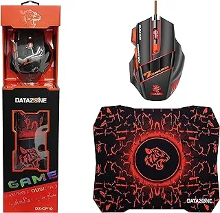 Datazone Wired Gaming Mouse with Light Non-slip Mouse Pad Black DZ-CP10