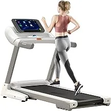 COOLBABY Fitness Motorized Treadmill Electric Foldable Treadmills for Home Use Walking & Running Machine, 2 Years Motor Warranty, Large 10.1 inches Touchscreen Display with Wifi, PBJ23
