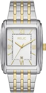 Relic by Fossil Men's Allen Rectagular Case Bracelet Band Watch