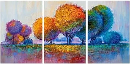 Markat S3T4060-0278 Three Panels Wooden Paintings of Nature for Decoration, 40 cm x 60 cm Size