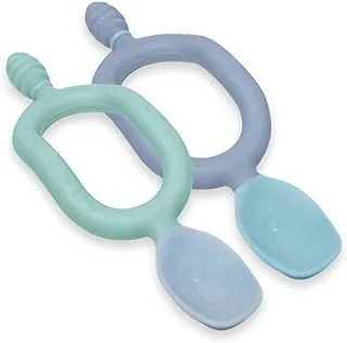 Bibado Dippit Weaning Spoon and Dipper 2-Pieces, Blue