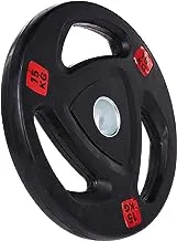 TA Sports DR03 Olympic Weight Plate 15 Kg, Black