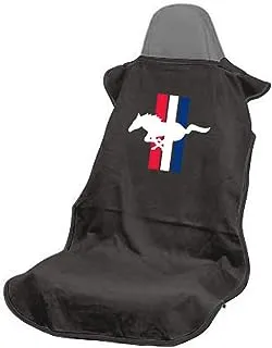 Seat Armour SA100PONB Black 'Ford Mustang Pony' Seat Protector Towel