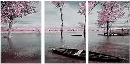 Markat S3T4060-0258 Three Panels Wooden Paintings of Nature for Decoration, 40 cm x 60 cm Size