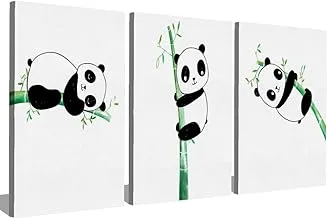 Markat S3T4060-0554 Three Panels Wooden Paintings for Children's Room Decoration, 40 cm x 60 cm Size