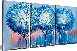Markat S3T4060-0277 Three Panels Wooden Paintings of Nature for Decoration, 40 cm x 60 cm Size